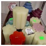 Box Lot of Assorted Shaped Wax Candles