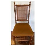 Folding Wood Chair with Caned Backrest