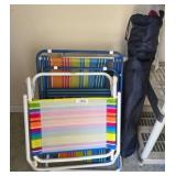 Folding Beach Chairs and Camp Chair