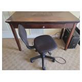 Wood Desk With Chair, 48x22x30