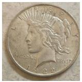 1922 Peace Silver Dollar Coin