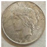 1922 Peace Silver Dollar Coin