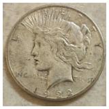 1922 Liberty Peace Silver Dollar Coin