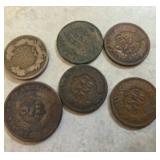 Vintage Coins of Various Denominations