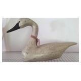 24" Painted Wood Swan by The Country House Collect