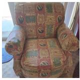 Hammary Upholstered Armchair with Patterned Fabric