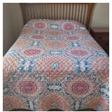 Full Size Mattress Set with Slatted Headboard