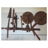 Wooden Spinning Wheel Assembly