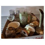 Glassware, Vase, Figurine, and Cup