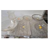 Pressed and Clear Glassware