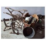 Vintage dog Iron and Metal Items
