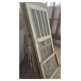 Salvaged Wood Screen Doors and Window Panels