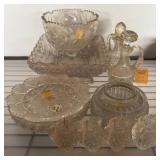 Pressed and Cut Glass Serveware
