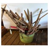 Vintage Rusted Farm Tools