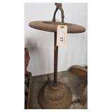 Vintage Metal Ash Stand with Decorative Animal Han