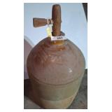Stoneware Crock with Wooden Spigot Attachment 26in