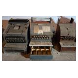 Three Vintage Cash Registers