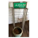 Aziza Eyes Metal Display Rack and Ceramic Planter
