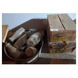 Kerr Mason Jars with Lids and Assorted Bottles