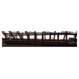 Wooden Ladders with Rustic Patina