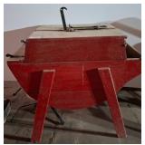 Wooden Grain Separator with Red Painted Finish