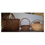 Woven Baskets with Handles