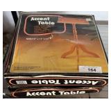 Accent Table with Oak Veneer Top in Box