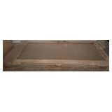 Industrial wood Door with Glass Panel, 36x80