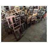 Wood and Metal Chairs