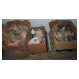 Glassware and Table Lamps in Boxes