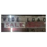 Three Vintage Signs: Metal and Wooden Assortment