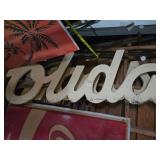 Cursive Wooden Sign in Painted Finish