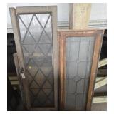 4pcs Leaded and Stained Glass Window Panels
