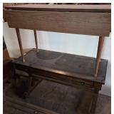 Wood Writing Desk and Drop-Leaf Dining Table
