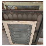 Three Leaded Glass Window Panels