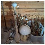 Vintage Lamp Bases and Parts