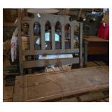 Furniture, Display Case, and Typewriter Lot