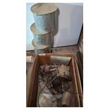 Metal Buckets and Assorted Machinery Parts