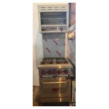 Commercial Stainless Gas Range with Oven