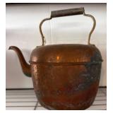 Copper Kettle with Brass Handle