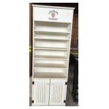 White Wood Jim Beam Display Cabinet