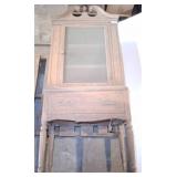 Depression style china Cabinet with Glass Door