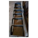 Wooden hen nesting frame with Five Dividers