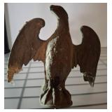 Cast Metal Eagle Figurine with Base