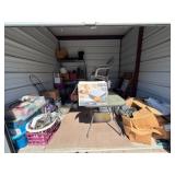 Storage Locker Contents with Mixed Items