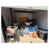 Storage Locker With Various Household Items