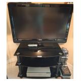 Philips 40in TV With Stand and Emerson DVD Player