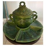 Green Marcia California Chip and Dip Set