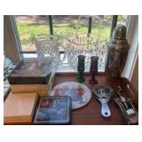 Glassware, Coasters, and Bar Tools Display