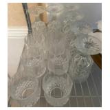 Clear Pressed Glass Drinkware Collection